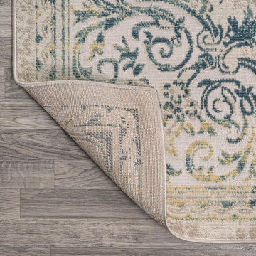 Rosalia Cottage Medallion Area Rug